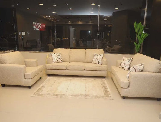 Living Room Set 3+2+1 - beige 850 – غرفة ليفينج كاملة مودرن | EGY Furniture