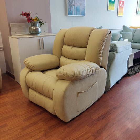 Lazy Boy Recliner Chair bige – كرسي استرخاء ميكانيزم مستورد H1-2