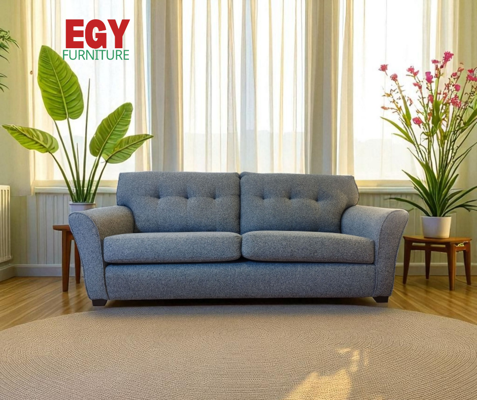 Living Room Set 3+2+1 -  light blue 604 – غرفة ليفينج كاملة مودرن | EGY Furniture