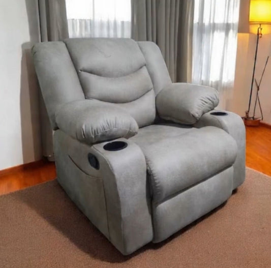 Lazy Boy Recliner Chair grey– كرسي استرخاء ميكانيزم مستورد 9200 - 16