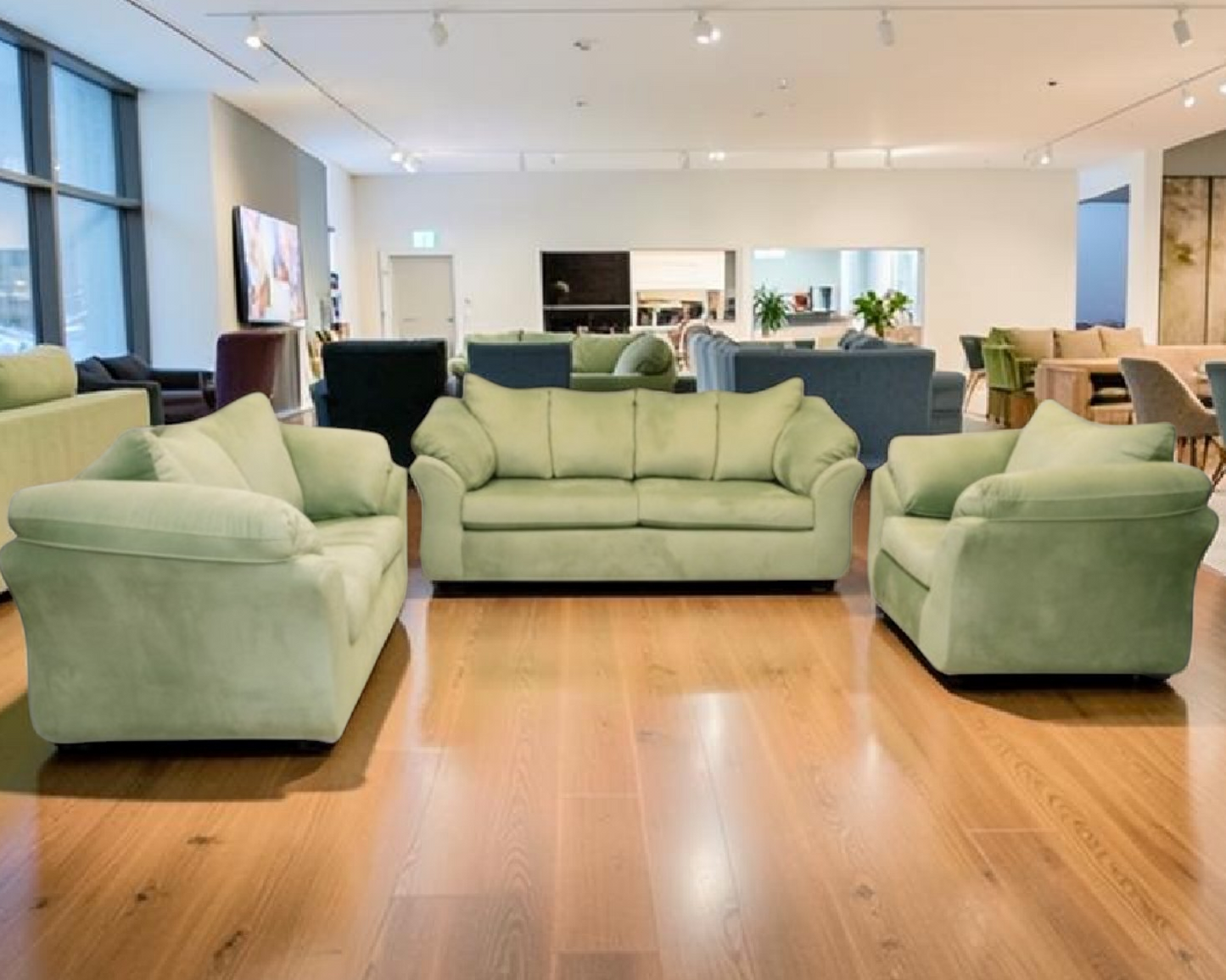 Living Room Set 3+2+1 - Green 4505 – غرفة ليفينج كاملة مودرن | EGY Furniture