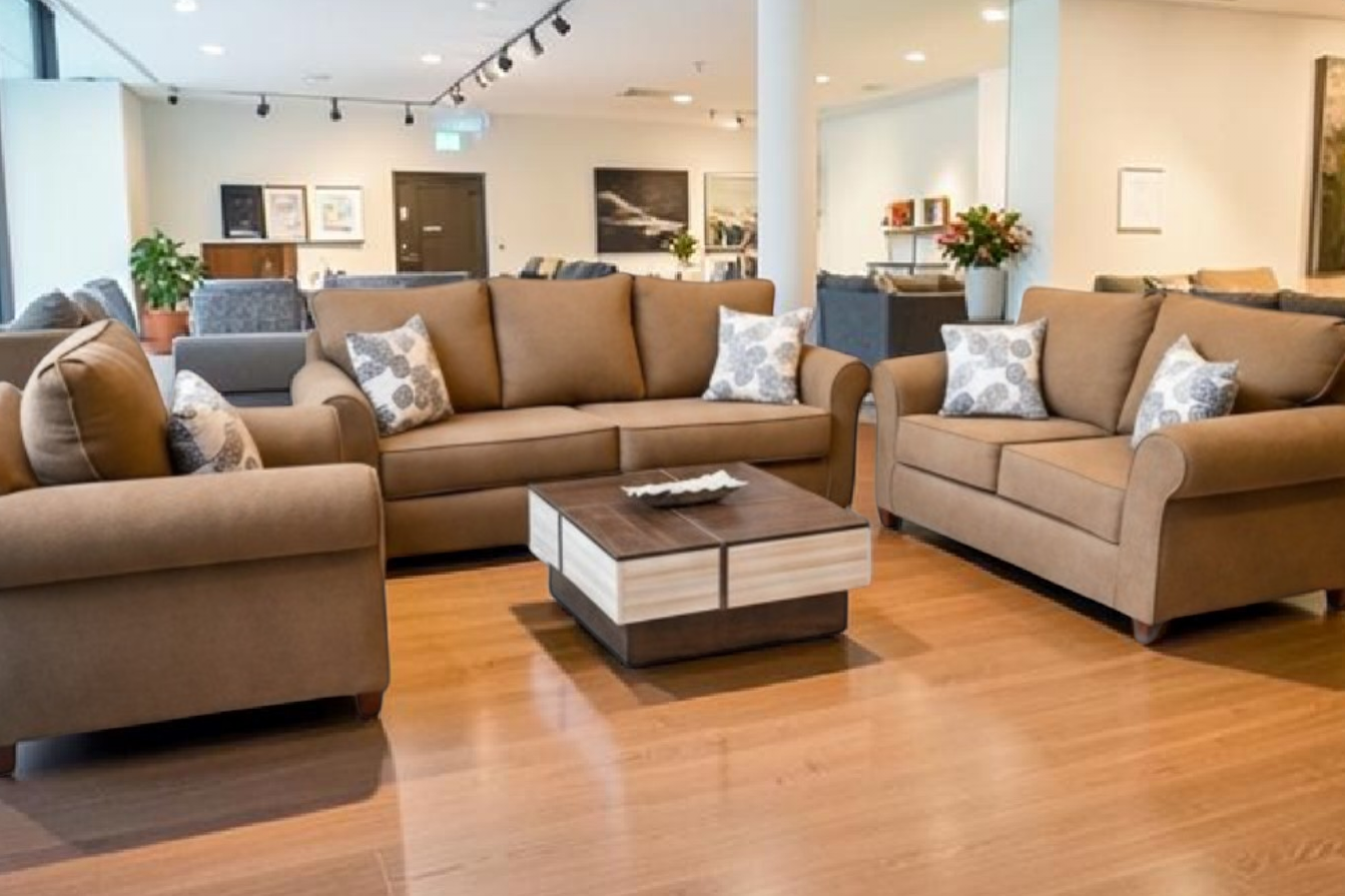 Living Room Set 3+2+1 - brown 150 – غرفة ليفينج كاملة مودرن | EGY Furniture