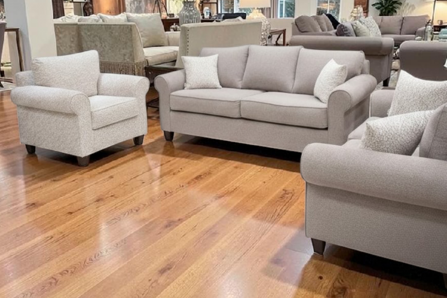 Living Room Set 3+2+1 -grey 151 – غرفة ليفينج كاملة مودرن | EGY Furniture