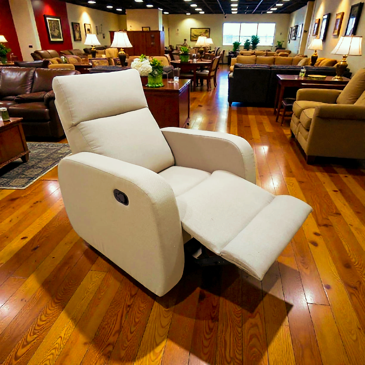 Lazy Boy Recliner Chair – كرسي استرخاء ميكانيزم مستورد solo كتان