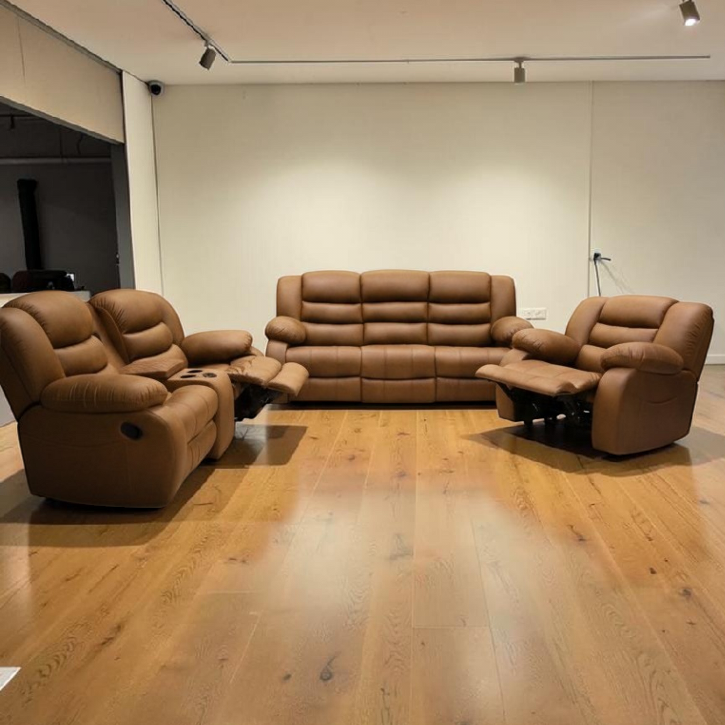 luxury Recliner seat brown طقم ريكلاينر بنى  H1 -3