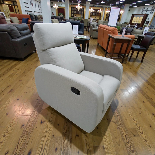 Lazy Boy Recliner Chair solo linen – كرسي استرخاء ميكانيزم مستورد قماش كتان  light grey