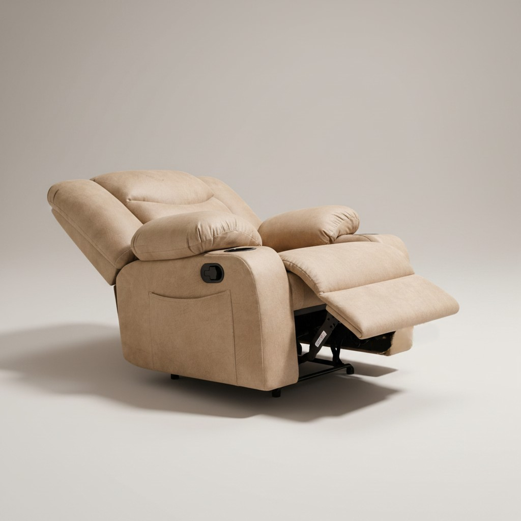 Lazy Boy Recliner Chair beige – كرسي استرخاء ميكانيزم مستورد 9200-2