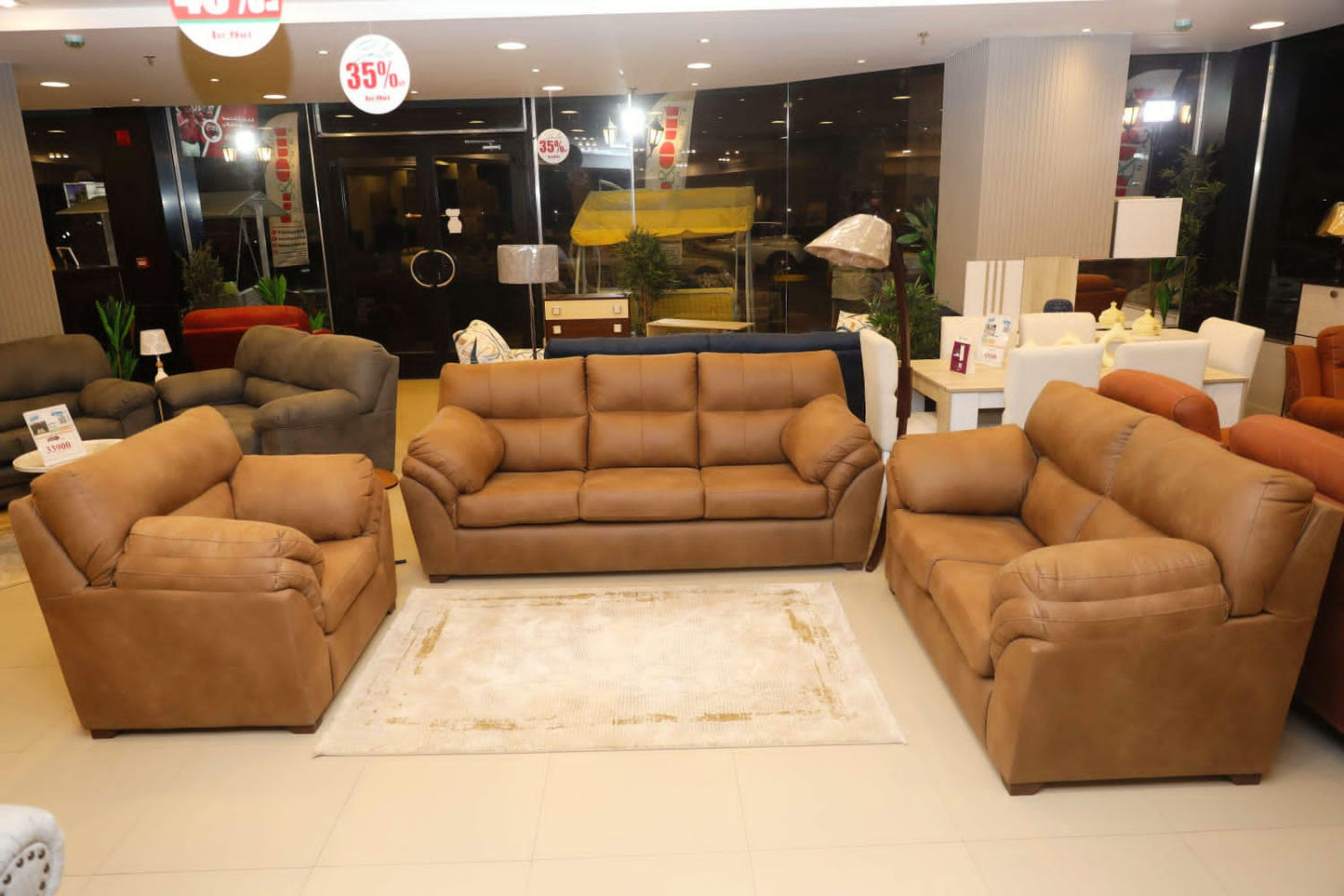 Living Room Set 3+2+1 - Brwen 353 – غرفة ليفينج كاملة مودرن | EGY Furniture